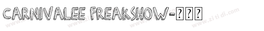 Carnivalee Freakshow字体转换
